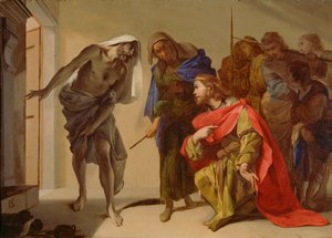 Der Schatten Samuels, von Saul heraufbeschworen, ca. 1655