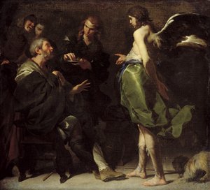Der junge Tobias heilt seinen blinden Vater, um 1640