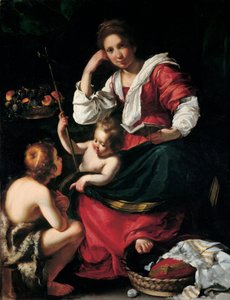 Madonna mit Kind und dem jungen Johannes