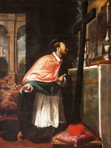 Hl. Karl Borromäus, Kirche der Kapuziner, Sarzana, Italien von Bernardo Strozzi