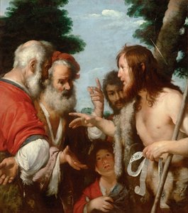 Die Predigt des Heiligen Johannes des Täufers, ca. 1644 von Bernardo Strozzi