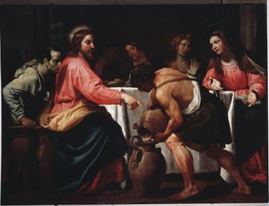 Die Hochzeit zu Kana von Bernardo Strozzi