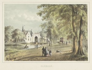 Ansicht von Alkmaar mit der Laurenskerk von Bernardus Gerardus ten Berge