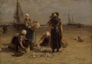 Fischerfrauen am Strand