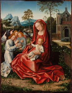 Jungfrau und Kind mit Engeln, ca. 1530-1550