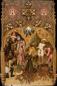 Das Martyrium der heiligen Lucia, um 1440