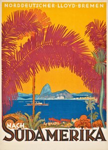Plakat für die deutsche Reederei 