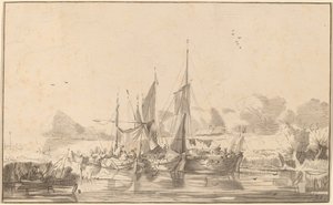 Kanal in Utrecht, 1771, veröffentlicht 1787