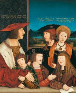 Die Familie von Kaiser Maximilian I., nach 1515