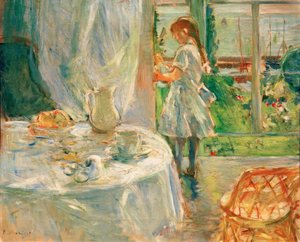 Innenraum eines Cottages oder Innenraum auf Jersey von Berthe Morisot