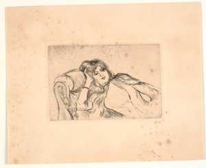 Frau liegend auf einem Sofa (Jeanne-Marie)
