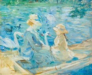 Am See im Bois de Boulogne, ca. 1884 von Berthe Morisot