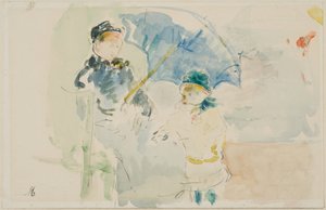 Am Strand in Nizza von Berthe Morisot