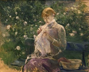 Pasie näht im Garten von Bougival – 1881 – 81 × 100 cm – Öl auf Leinwand