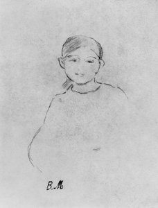 Porträt eines jungen Mädchens, 1887 von Berthe Morisot