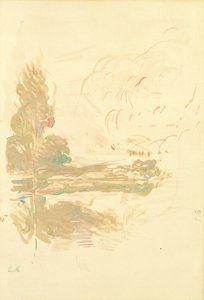 Reflexionen in der Seine, 1890 von Berthe Morisot