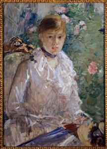 Sommer oder Porträt eines Mädchens von Berthe Morisot