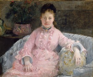 Das rosa Kleid, ca. 1870