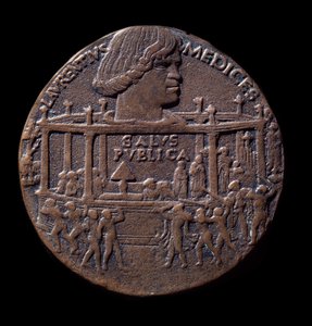 Bronzemedaille zur Pazzi-Verschwörung (1478)