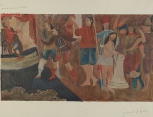 Station des Kreuzwegs Nr. 1: Jesus wird zum Tode verurteilt, ca. 1936