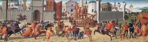 Die Belagerung von Troja II: Das hölzerne Pferd von Biagio di Antonio