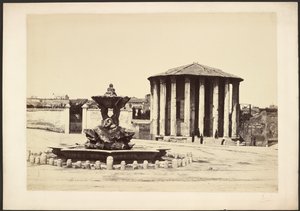 Tempel der Vesta - Rom von Bisson Frères
