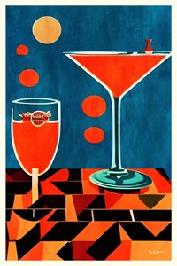 Retro Cocktailtisch