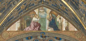 Apsis, Superarch, Boccaccio Boccaccino, Verkündigung 1506-07 von Boccaccio Boccaccino