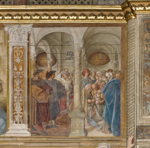 Zentrales Kirchenschiff, viertes nördliches Joch, Beschneidung von Boccaccio Boccaccino