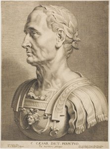 Julius Caesar, ewiger Diktator, aus Zwölf berühmte griechische und römische Männer von Boetius Adams Bolswert