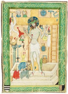Christus als der Schmerzensmann, Böhmen, um 1420