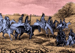 Navajo-Indianer auf dem Pfad von Bohuslav Kroupa