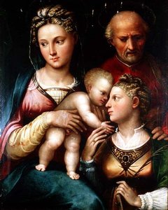 Die mystische Hochzeit der Hl. Katharina von Bolognese School