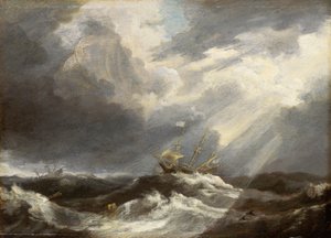 Sonnenlicht auf stürmischer See, ca. 1640er von Bonaventura Peeters