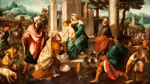 Anbetung der Heiligen Drei Könige von Bonifazio Veronese