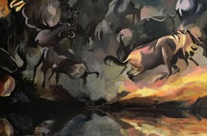 Gnu-Flussüberquerung von Borgenhag Holmqvist