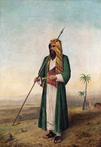 Sir Richard Burton in arabischer Kleidung, ca. 1853 von Borgo Caratti
