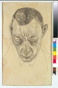 Porträt des Komponisten Sergei Rachmaninow von Boris Dmitrievich Grigoriev