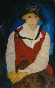 Porträt der Frau des Künstlers von Boris Dmitrievich Grigoriev