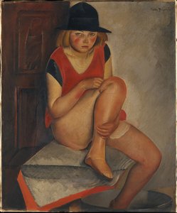 Das Modell, ca. 1926 von Boris Dmitrievich Grigoriev