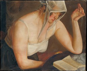 Frau beim Lesen, ca. 1922