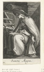 Heilige Magna als Einsiedlerin von Boëtius Adamsz. Bolswert