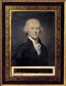 Porträt von Thomas Jefferson (1743-1826), Präsident der Vereinigten Staaten von 1801 bis 1809 von Bouch