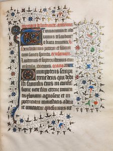 Stundenbuch Gebrauch von Paris: Verzierte Initiale