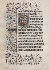 Stundenbuch Gebrauch von Paris: Verzierte Initiale, ca. 1420 von Boucicaut Master