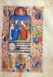 Ms 469 Die Heimsuchung, aus den Boucicaut-Stunden, ca. 1410