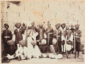Soldaten des 29. (Punjab) Regiments der Bengalischen Infanterie in Afghanistan