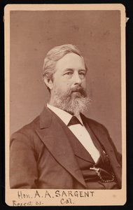 Porträt von Aaron Augustus Sargent 1827-1887, vor 1881 von Brady