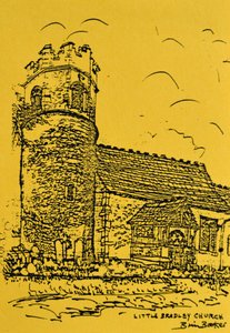 Little Bradley Kirche, Suffolk von Brenda Brin Booker