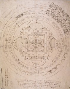 Umriss eines Mandalas